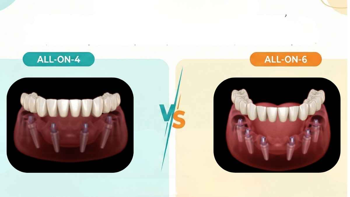 All-on-4 vs All-on-6 Dental Implants: Differences & Which Option Is Right for You?